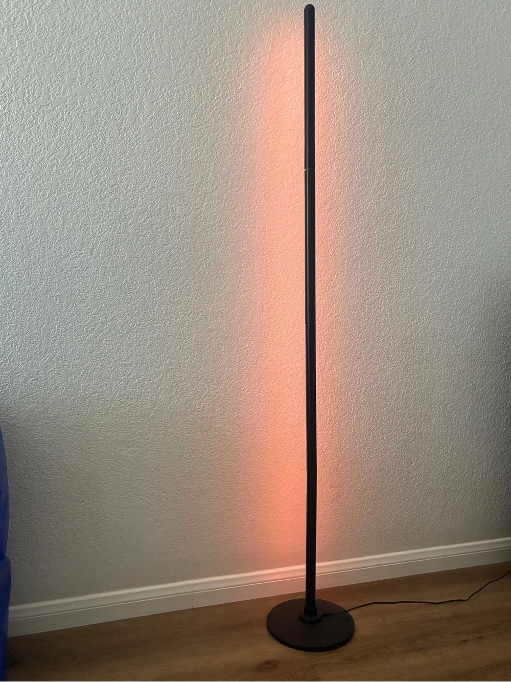 Smart RGB Corner Floor Lamp with Remote Alexa Music Sync Black EUC